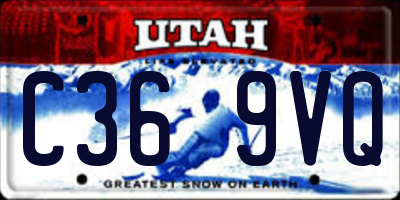 UT license plate C369VQ