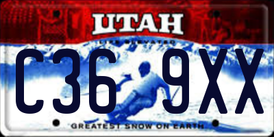 UT license plate C369XX