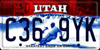 UT license plate C369YK