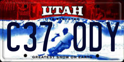 UT license plate C370DY