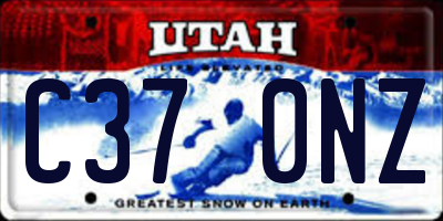UT license plate C370NZ