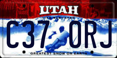 UT license plate C370RJ