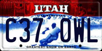 UT license plate C370WL