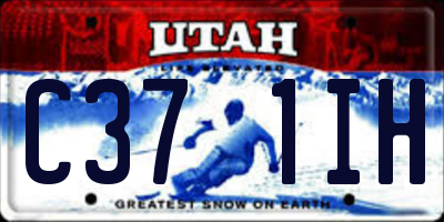 UT license plate C371IH