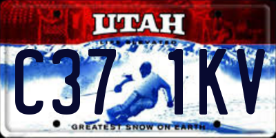 UT license plate C371KV