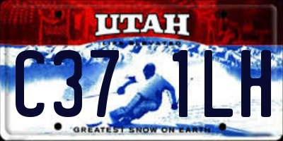 UT license plate C371LH