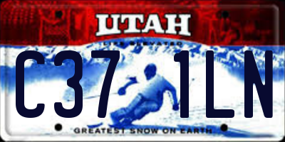 UT license plate C371LN