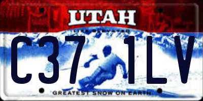 UT license plate C371LV