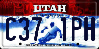 UT license plate C371PH