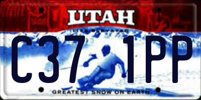 UT license plate C371PP