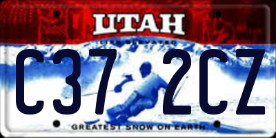 UT license plate C372CZ
