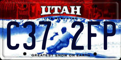 UT license plate C372FP