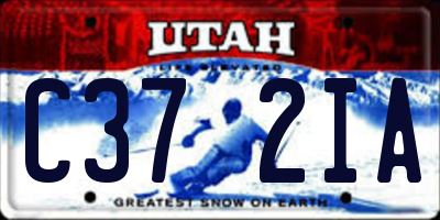 UT license plate C372IA