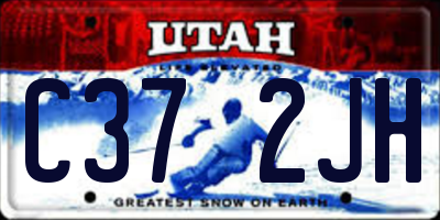 UT license plate C372JH
