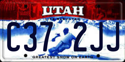 UT license plate C372JJ