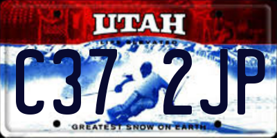 UT license plate C372JP