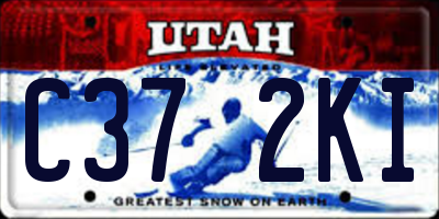 UT license plate C372KI