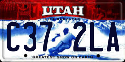 UT license plate C372LA