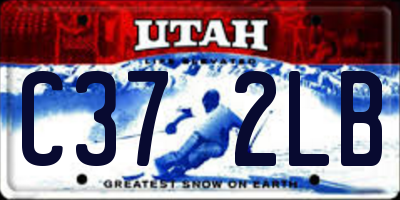 UT license plate C372LB
