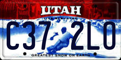 UT license plate C372LO