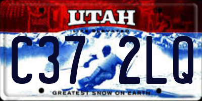 UT license plate C372LQ