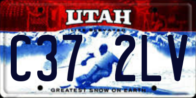 UT license plate C372LV