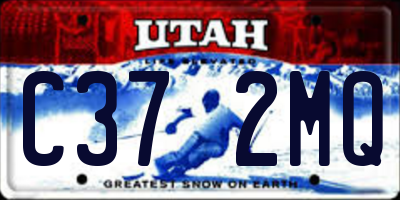 UT license plate C372MQ