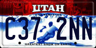 UT license plate C372NN