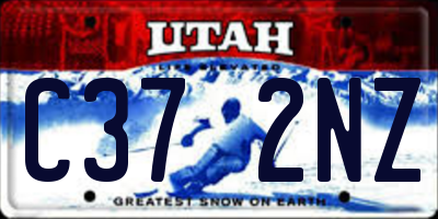 UT license plate C372NZ