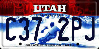 UT license plate C372PJ