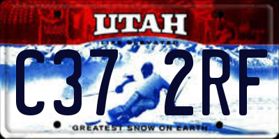 UT license plate C372RF