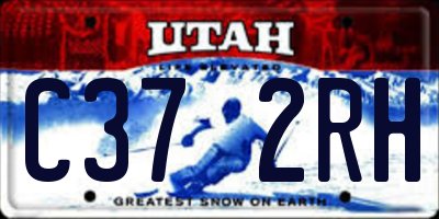 UT license plate C372RH