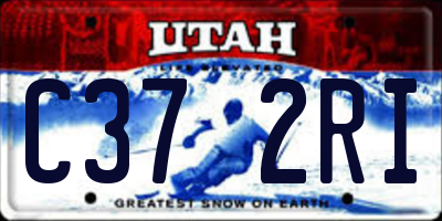 UT license plate C372RI