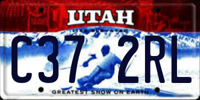 UT license plate C372RL