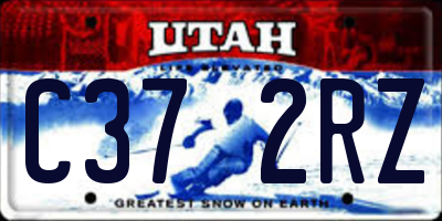 UT license plate C372RZ