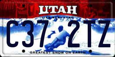 UT license plate C372TZ