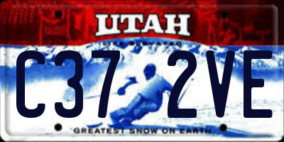 UT license plate C372VE