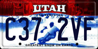 UT license plate C372VF