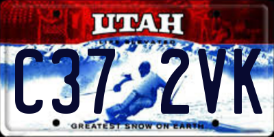 UT license plate C372VK