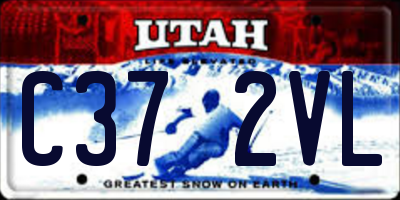 UT license plate C372VL