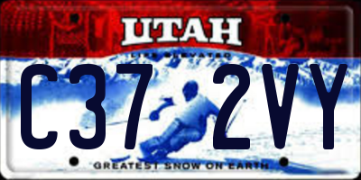 UT license plate C372VY