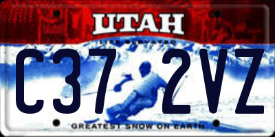 UT license plate C372VZ