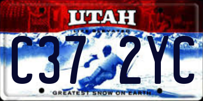 UT license plate C372YC