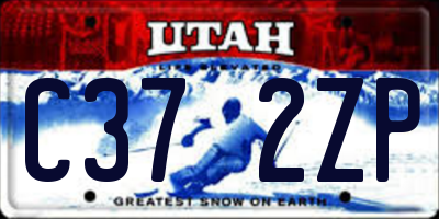 UT license plate C372ZP