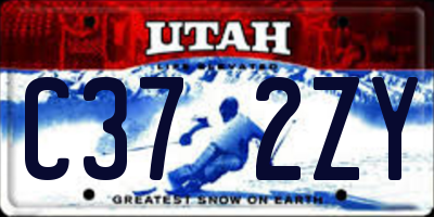 UT license plate C372ZY