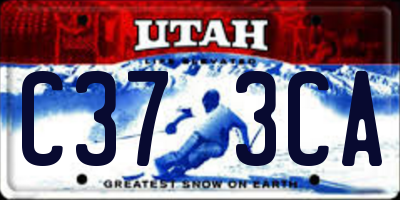 UT license plate C373CA