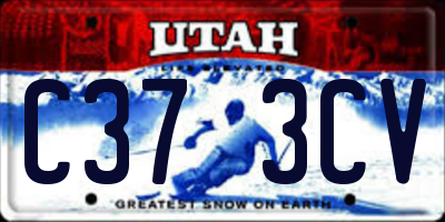 UT license plate C373CV
