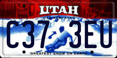 UT license plate C373EU