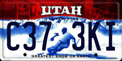 UT license plate C373KI