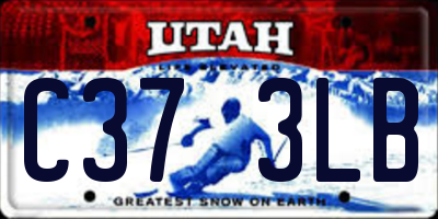 UT license plate C373LB